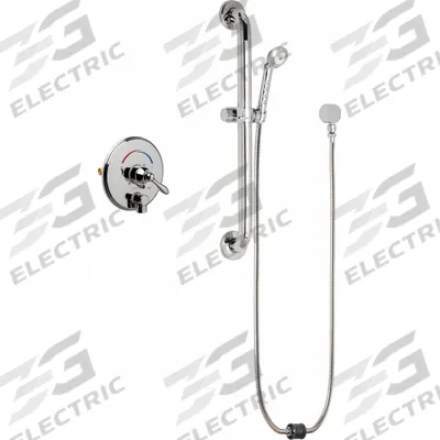 CHICAGO FAUCETS Shower Faucet: SH-TP, 2.5 gpm Handheld Showerhead Flow Rate, Plastic - Shower Faucets with Hand-Held Showerheads