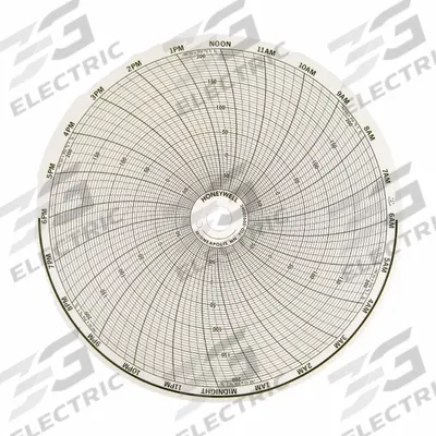 Honeywell Circular Paper Chart: Honeywell, -90°C to 210°C, BN 24001660-034, Honeywell - Circular Charts Compatible with Honeywell