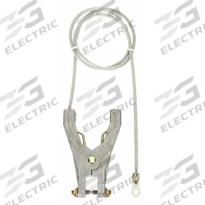 APPROVED VENDOR Bonding and Grounding Wire: C-Clamp/Hand Clamp, 10 ft, PVC - Terminated Bonding & Grounding Wires