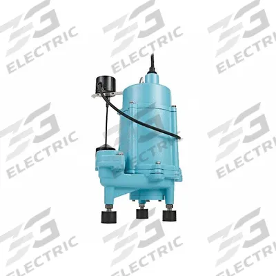 LITTLE GIANT Sewage Grinder Pump: Vertical, Single Phase, 1 hp, 115V AC, 49.3 gpm @ 10' of Head - General Purpose Sewage Grinder Pumps