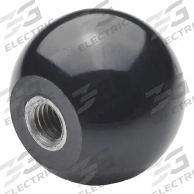 JW WINCO Ball Knobs: Ball, Plastic w/ Steel Thread, M10 Thread, 15 mm Thread Lg - Ball Knobs with Threaded Hole