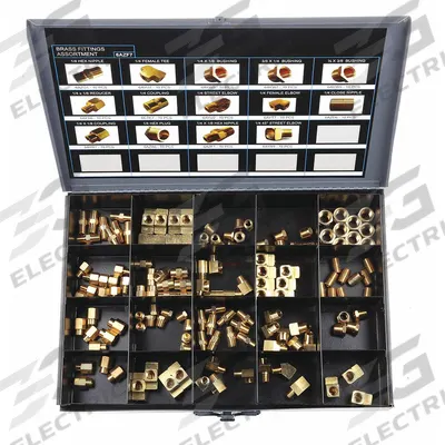 APPROVED VENDOR Pipe Fitting Kit: Class 150, 1,200 psi, C36000/C38500 Brass - Threaded Pipe Fititng Kits