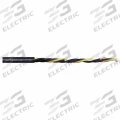 CHAINFLEX Motor Cable: 12 AWG, 5 Conductors, Order by the Foot, PVC Jacket, 1,000 V (MPN CF30-40-05). Key specifications — Conductor Material: Copper; Conductor Configuration: Single; Minimum Bend Radius Factor - Fixed: 4 x OD; Minimum Bend Radius Factor - Flexible: 6 x OD; Includes Ground: Yes; Minimum Bend Radius Factor - E-Chain: 7.5 x OD; Resistance Properties: Oil and Grease Resistant; Standards: CSA.