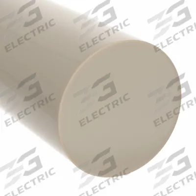 HDPE Rod: 3/8 in Dia, 4 ft Lg, Off-White, Opaque, 4,500 psi Tensile Strength - HDPE Rods & Discs