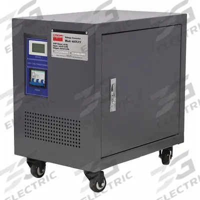 Dayton Step Up/Step Down Voltage Converter: 3 kVA Power Rating, Three Phase, 230 to 460V AC - International Voltage Converters