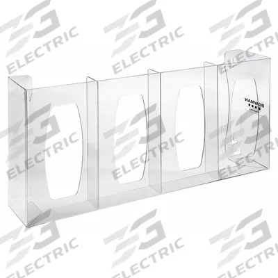 BOWMAN DISPENSERS Glove Dispenser: PETG, 22 5/8 in Overall Wd, 10 1/8 in Overall Ht - Clear-View Wall-Mount Boxed Glove Dispensers