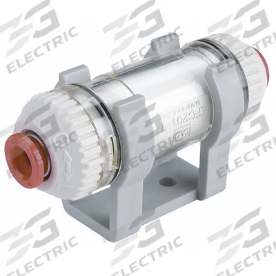 SMC Vacuum Filter: ZFC, 5/32 in Inlet, Tube, -100 kPa to 0 kPa - In-Line Vacuum Suction Filters