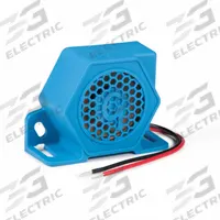 GROTE Vehicle Backup Alarm: Fixed, Tonal, 107 dB Max Sound Level, 12-24V DC, 107 dB Min Sound Level (MPN 73090). Key specifications — Alarm Tone Type: Tonal; Mount Type: Grommet; Connector Type: Blunt Cut Wire; Brand: GROTE; SAE Type Rating: Type B; Operating Voltage: 12-24V DC.