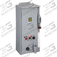 SQUARE D NEMA Combination Starter: Circuit Breaker, 3 Poles, NEMA Size 2, 120V AC, NEMA-Rated 12 (MPN 8539SDA53V02S). Key specifications — Includes Pilot Light: No; Maximum Voltage Rating: 600V AC; Brand: SQUARE D; Phase: Three; Coil Voltage: 120V AC; Control Transformer: No; Series: 8539; Includes Auxiliary Contacts: No.