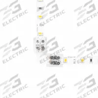 90° Tape Light Corner Connector: 1.3 in Lg, 90° Corner Connector/Screw Terminal/Tape-to-Tape, 16 AWG (MPN DI-TB12-90-TTT-5). Key specifications — Minimum Wire Gauge: 20 AWG; Brand: DIODE LED; Product Type: Tape Light Connector; Connection Type: Tape-to-Tape; Maximum Wire Gauge: 16 AWG.