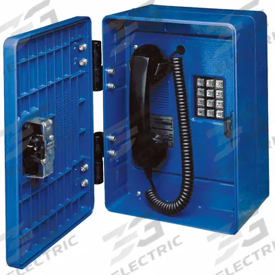 HUBBELL GAI-TRONICS Telephone: Surface Mount, Rugged Phones for Haz Areas, Keypad, 351-001 - Rugged Phones for Hazardous Areas