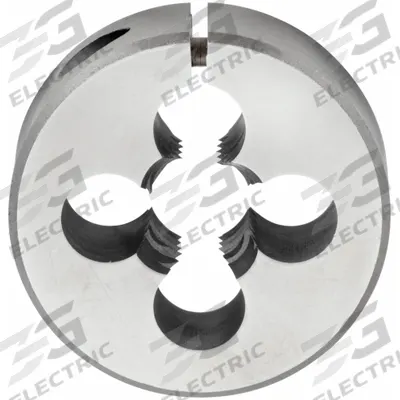 CLE-LINE Round Threading Die: 1/2"-13 UNC, 1 1/2 in OD, Adj, High Speed Steel (MPN C65875) - Adjustable Round Threading Dies