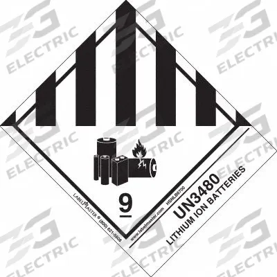 LABELMASTER Container Label: Lithium Battery Miscellaneous Dangerous Goods, Paper, Label - Class 9: Miscellaneous Hazardous Materials