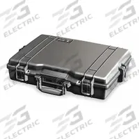 PELICAN Protective Case: 13 1/8 in x 18 7/8 in Inside, Dividers, Black, No Wheels, Plastic/Rubber (MPN 1495CC#1). Key specifications — Closure Type: Latch; Material: Plastic; Brand: PELICAN; Includes Foam Insert: Foam Insert Not Included.