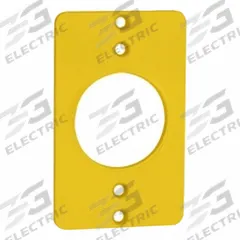 LEVITON Weatherproof Cover: Portable Outlet Box Cover, Single Receptacles, 1 Gangs, Yellow (MPN 3055-Y). Key specifications