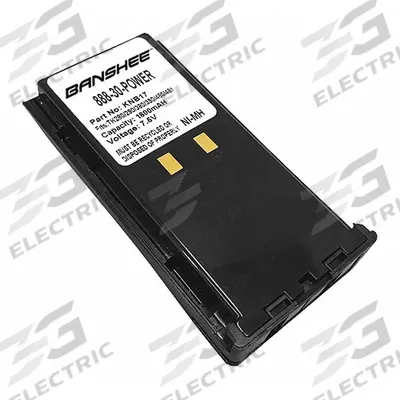BANSHEE Radio Battery: Fits Kenwood, 2,000 mAh, Nickel-Metal Hydride - Kenwood-Compatible Batteries
