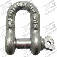 APPROVED VENDOR Anchor Shackle: Chain Shackle, 13,000 lb Working Load Limit, Carbon Steel, Silver (MPN 55AY37). Key specifications — Body Color: Silver; Brand: APPROVED VENDOR.