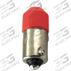 EATON Compact LED Bulb: LED, Miniature Bayonet (BA9s), (T) Tubular, T3-1/4, 120V AC/DC, 0.72 W Watt (MPN E22LED120RN). Key specifications — Light Color: Red; Voltage: 120V AC/DC; Brand: EATON; Bulb Shape: T3-1/4.