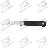 MERCER CUTLERY Peeling Knife: Curved, 3 in Overall Lg, Steel Blade, Santoprene Handle, Black Handle (MPN M21052). Key specifications — Sub-brand: Genesis; Brand: MERCER CUTLERY; Blade Material: Steel; Blade Type: Curved; Edge Style: Taper Ground Edge; Forged/Stamped: Forged; Handle Color: Black; Handle Material: Santoprene.