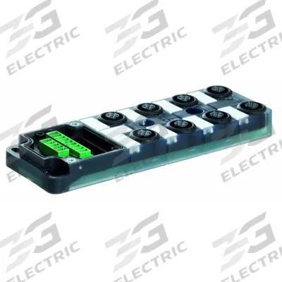 MURRELEKTRONIK M12 distribution block: EXACT12, 8 Ports - Passive Sensor Junction Blocks without Homerun Cable