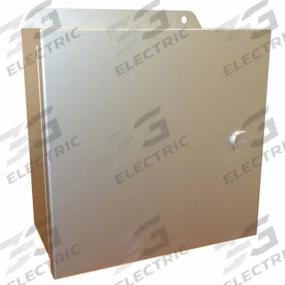 HAMMOND Electrical Enclosure: Stainless Steel, 8 in x 8 in x 4 in, NEMA 12/13/3R/4/4X - Stainless Steel Enclosures