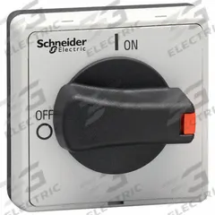 SCHNEIDER Rotary Handle: 0.2 in (5mm) Shaft Size, TeSys VLS Series (MPN VLSH4S5B). Key specifications — Features: Opening for 5 mm (0.2 in) Shaft Width; For Use With: TeSys VLS Series; Manufacturer Part Number: VLSH4S5B; Includes: Padlock; Brand: SCHNEIDER; Product Type: Replacement Handle; Shaft Size: 0.2 in (5mm).