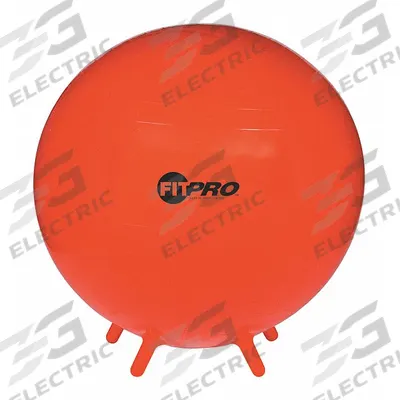 CHAMPION SPORTS Exercise Ball: 29.53 in Overall Dia, Red - Stability Balls with Legs