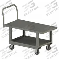 APPROVED VENDOR Platform Truck: 2,000 lb, 60 in L x 30 in W x 35 3/16 in H Deck, Solid, 12 ga Deck (MPN WHPTA30605PH95). Key specifications — Side Panel Type: No Side Panels; Brand: APPROVED VENDOR; Color: Gray; Caster/Wheel Configuration: (2) Swivel.