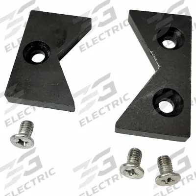 PALMGREN Vise Jaw Plate Kit: Steel, For 1 1/2 in Vise Jaw Wd, Fasteners, Works with 19D159 - Screw-In Vise Jaw Caps