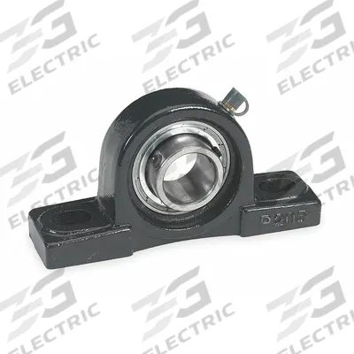 Dayton Pillow Block Bearing: 3/4 in Bore, Cast Iron, Set Screws, 1 5/16 in Shaft Ht - Light Duty Pillow Block Ball Bearings