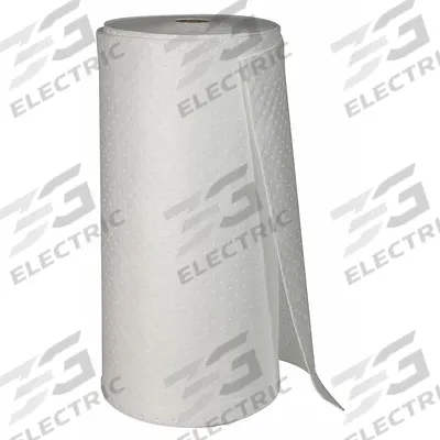 BRADY SPC ABSORBENTS Sorbent Roll: 1,728 in Lg, 38 in Wd, Polypropylene, White - Sorbent Rolls