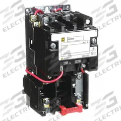 SQUARE D Magnetic Motor Starter: Non-Reversing, 2 Poles, NEMA Size 00, 9 A, 120V AC Coil (MPN 8536SAO11V02S). Key specifications — Brand: SQUARE D; Coil Voltage: 120V AC; Phase: Single; Operator: None; Terminal Connection Type: Screw Clamp Terminals; Includes Pilot Light: No; Operator Controls: None; Auxiliary Contacts Included: No Auxiliary Contacts Included.