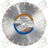 HUSQVARNA Diamond Saw Blade: Block/Brick/Cured Concrete Medium/Cured Concrete Soft/Roof Tile, 5 PK (MPN 542777989). Key specifications — attr1097734: Wet/Dry; attr1097738: Power Cutter; attr1097751: HUSQVARNA.
