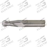 CLEVELAND Ball End Mill: Carbide, 2 Flute, 1/16" Mill Dia, 1/8" LOC, 1-1/2" OAL (MPN C60916)