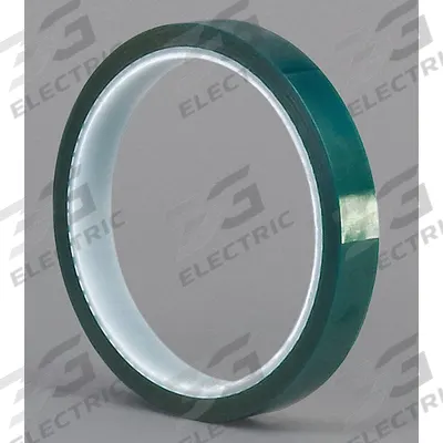 3M Film Tape: 3/4 in Wd, 18 yd Lg, 3.2 mil Thick, Polyester Film, Silicone - High-Temperature Film Masking Tape