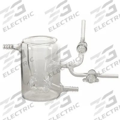 BRANSON Continuous Flow Rosette Cooling Cell: 3 7/8 in Overall Dia, 9 3/4 in Overall Lg - Homogenizer Accessories