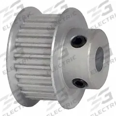 DAYTON Timing Pulley: Curvilinear, Fixed, For 9 mm Belt Wd, 25 Teeth, 3 mm Pitch, Aluminum (MPN 25-3M09-6FA3). Key specifications — Brand: DAYTON; Finish: Clear Anodized; For Belt Series: Powerhouse®.