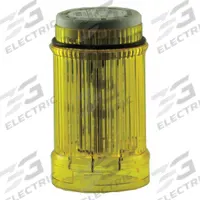 EATON Tower Light Module: Strobe, 110/120V AC, Yellow, 43 mm Overall Dia, 2 1/4 in Overall Ht, SL4 (MPN SL4-FL120-Y). Key specifications — Brand: EATON; Compatible with Series: SL4; Lens Color: Yellow; Operating Voltage: 110/120V AC; Manufacturer Part Number: SL4-FL120-Y.