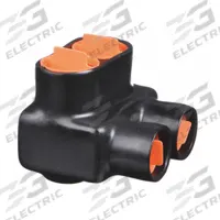 BLACKBURN Multitap Connector: 2 Port, Single-Sided Entry, 6 AWG – 500 kcmil Wire Size, Black (MPN AMT500). Key specifications — Body Material: Aluminum; Brand: BLACKBURN.