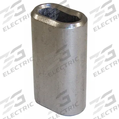 LOOS Wire Rope Oval Sleeve: Oval Sleeve, 5/32 in Compatible Rope Dia, Stainless Steel - Oval Sleeves