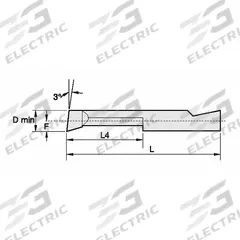 WIDIA Boring Bar: Boring, TiN, 0.1510 in Center to Cutting Tip, Right Hand (MPN BB3121250R)
