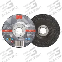 3M Depressed Center Grinding Wheel: Type 27, 4 1/2" x 1/4" x 7/8", Ceramic, 36 Grit, Silver (MPN 87453). Key specifications — Series: Silver; Brand: 3M.