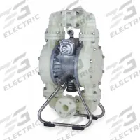 DAYTON Double Diaphragm Pump: Polypropylene Body, 1 1/2 in, Flange Connection, 120 gpm, PTFE Valve (MPN 3HJW3). Key specifications — Brand: DAYTON; Seat Material: PP; Check Valve Material: PTFE.