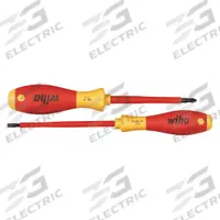 WIHA Insulated Screwdriver Set: 1-10 Pieces, 2 Pieces, Phillips/Slotted Tip, 5.5 mm Tip Size (MPN 32105). Key specifications — attr1205274: WIHA; attr1205269: 5.5 mm.