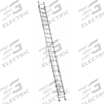 WERNER Extension Ladder: 40 ft Ladder Size, Aluminum, 300 lb Load Capacity, 90 lb Wt - Lightweight Aluminum Extension Ladders