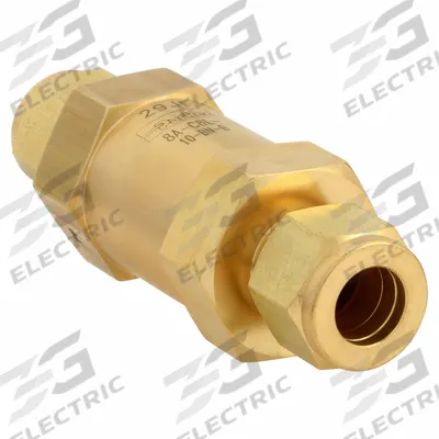 Parker Instrumentation Check Valve: For Fluids/Gas Media, Poppet, Inline Valve Body - Brass Inline Poppet Check Valves
