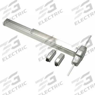 VON DUPRIN Surface Vertical Rod: 3 ft Max Door Wd - Surface Vertical Rod Push Bars