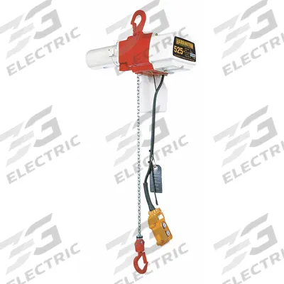 HARRINGTON Electric Chain Hoist: H3 - Std Duty, 120V AC, Hook Mounted - No Trolley - General Purpose Electric Hoists