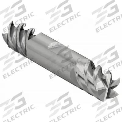 CLEVELAND Square End Mill: Carbide, Double End, 5 Flute, 7/16" Mill Dia, 9/16" LOC - Double-End Carbide Square End Mills