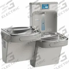 ELKAY Drinking Fountain with Bottle Filler: On-Wall, 8 gph @ 50°F, Gray, 39 1/16 in Ht (MPN LZSTL8WSLK). Key specifications — Brand: ELKAY; Chilling Capacity: 8 gph @ 50°F; Housing Color: Gray.